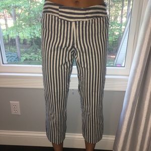 striped trendy pants